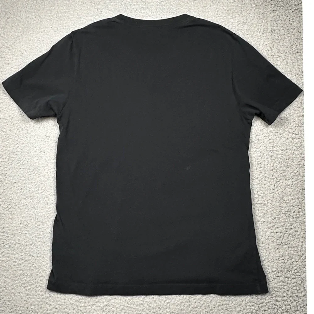 True Religion Swirl Buddha Tee Mens M Black Graphic Shirt Streetwear Cotton Y2K